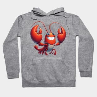 Funny Lobster Illustration Hoodie